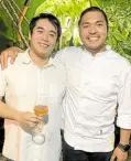  ?? ?? Chefs Don Baldosano and Jolo Morales