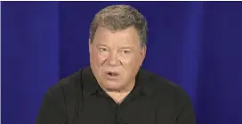  ?? (Mario Anzuoni/Reuters) ?? ACTOR WILLIAM SHATNER recalls his Hannukah memories in a new PBS special airing December 2.