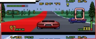  ?? ?? » [SNES] See the moon backdrop in the screenshot below? Just one indicator that Top Gear 3000 is set in the future.