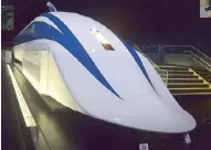  ??  ?? In 2003, this Supercondu­cting Maglev attained the world high-speed record at the time of 581kmph. for the railway at the Yamanashi Maglev Test Line.