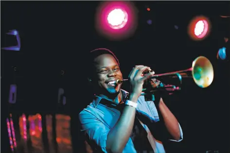  ?? JOE KOHEN — NEW YORK TIMES ARCHIVES ?? Oakland trumpeter and composer Ambrose Akinmusire covers wide musical terrain in his 2017album “A Rift in Decorum.”