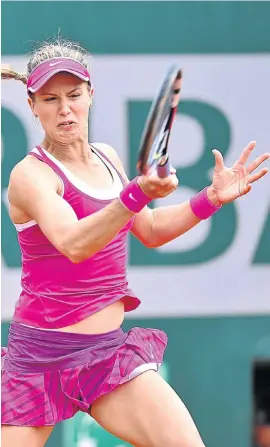  ?? Picture: GETTY IMAGES ?? CHIC: Eugenie Bouchard in action in the first round of the French Open