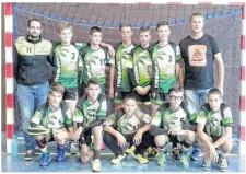  ??  ?? L’équipe des - 15 ans masculins de l’US Rugles handball