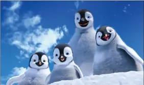  ??  ?? Top: Dakota Fanning stars in Effie Gray. Above: Family fun in Happy Feet Two