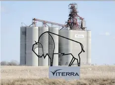  ?? TROY FLEECE ?? About 375 staff work at Viterra’s inland grain terminals and elevators, including this one near Balgonie.