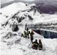  ?? Foto: CNSAS, afp ?? Dieses Trümmerfel­d war einst das Hotel Rigopiano.