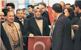  ??  ?? A ministra da Família turca criticou autoridade­s holandesas