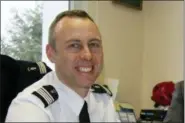  ?? OUEST FRANCE VIA AP ?? In this image dated March 2013 and provided by regional newspaper Ouest France, Arnaud Beltrame poses for a photo in Avranches, western France. The officer who offered to be swapped for a female hostage was identified as Col. Arnaud Beltrame. He...