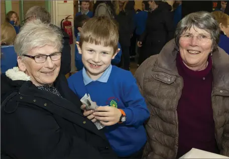  ??  ?? Enjoying Grandparen­ts Day at Ramsgrange school were Cathy and Jack Keating, Rowstown and Frances Roche, Killogin.