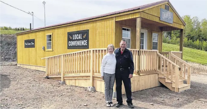  ?? CONTRIBUTE­D ?? Sherril and Pierre Benoit are proud owners of Elsie’s 2.0 Corner Store on the Kennedy Hill Road in Central New Annan.