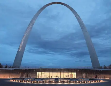  ?? PHOTOS BY JEFF ROBERSON/AP ?? The Gateway Arch has a new entrance and a newly expanded museum underneath.