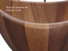  ??  ?? Bowl de madera de Kitchen Cra .