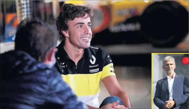  ??  ?? Fernando Alonso luce los colores del equipo Renault, con el que regresará a la Fórmula 1 en 2021, en su tercera etapa en la escudería francesa.