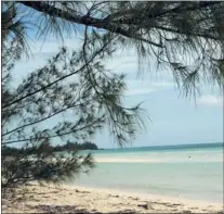  ??  ?? Scenes from “Pirates of the Caribbean” were shot at Gold Rock Beach on Grand Bahama Island.