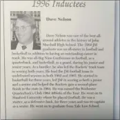  ??  ?? Dave Nelson, 1996 Inductee.