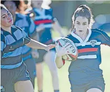  ?? Photo: KEN BAKER PHOTOGRAPH­Y ?? The UC Cup school girls’ rugby competitio­n has been a huge success and a welcome addition to the Canterbury rugby landscape.