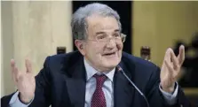 ?? Ansa ?? L’ex presidente del Consiglio, Romano Prodi