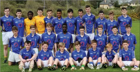  ??  ?? The Tralee CBS team that defeated Pobalscoil Chorca Dhuibhne in the Russell Cup final at Dr Crokes GAA Grounds, Lewis Road, Killarney on Friday. Photo by Michelle Cooper Galvin