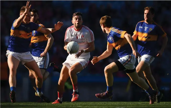  ?? Picture: Brendan Moran/Sportsfile ?? Andy McDonnell’s absence shouldn’t prevent Louth accounting for Wicklow in Parnell Park this coming weekend.