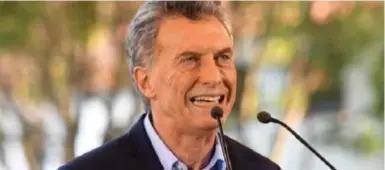  ??  ?? Mauricio Macri gives a press conference at the Olivos presidenti­al residence, earlier this afternoon. TÉLAM-FLORENCIA DOWNES