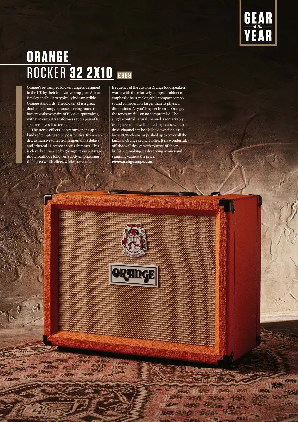 ORANGE ROCKER 32 2x10 £899 - PressReader