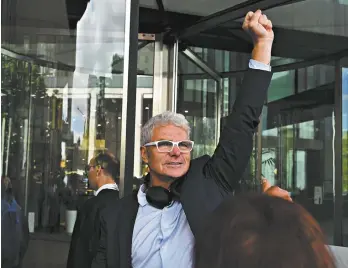  ?? AAP Image / Lukas Coch ?? David Mcbride arrives for the start of his trial at the ACT Supreme Court.