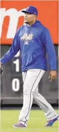  ?? AP ?? Jeurys Familia leaves field Friday after his last game as a Met.