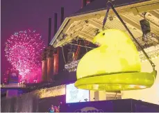  ??  ?? There weren’t crowds at at PeepsFest to end 2020. JEFFFUSCO/AP