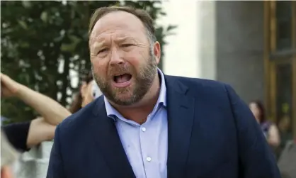  ??  ?? Alex Jones was booked into jail and released on bond a few hours later. Photograph: José Luis Magaña/AP