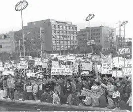  ?? (Moshe Milner Photograph­y) ?? THE ISRAELI public demands the release of Soviet Jews.