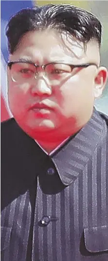  ?? APPHOTO ?? ‘WE HAVE TO MAKE DIFFERENT DECISIONS’: Experts say military and government officials have to reconsider their strategy for dealing with North Korean leader, Kim Jong Un, above, now that he has effective ICBMs.