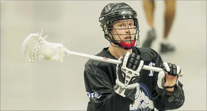  ??  ?? Too bad Garrett Billings will miss Saturday’s game at the Langley Events Centre, where he played for the Thunder and worked for the building’s owner.