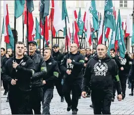  ?? GALLO IMAGES / GETTY ?? Manifestac­ión del ONR en Varsovia en una imagen del año pasado