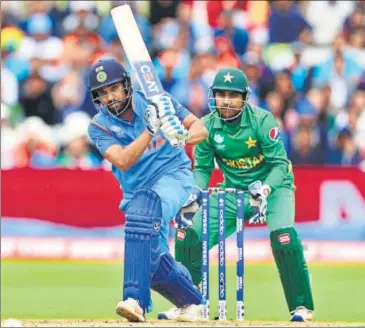  ?? GETTY IMAGES ?? Rohit Sharma, who failed against Hong Kong on Tuesday with 23, has fallen to Mohammed Amir thrice in limited overs format. Pakistan skipper Sarfraz Ahmed will once again look to Amir to get India’s standin skipper early.