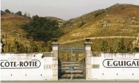  ?? ?? Terroir for a tipple … Côte-Rôtie and the Guigal estate at Ampuis were among the visits made by the author while staying at Saint-Clair-Les Roches near Condrieu. Photograph: Hemis/Alamy