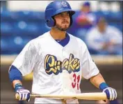  ?? Donn Parris Associated Press ?? ZACH REKS, here with Class-A Rancho Cucamonga in 2018, has risen rapidly in the Dodgers’ farm system.