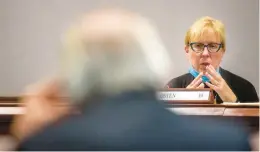  ?? COURANT FILE PHOTO ?? Sen. Cathy Osten, a Sprague Democrat who co-chairs the budget committee, told committee members that tough choices were made in crafting the spending plan that the committee approved by a vote of 40-12.