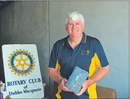  ?? PHOTO: DUBBO PHOTO NEWS/KEN SMITH. ?? Book fair coordinato­r Peter English and the Rotary club of Dubbo Macquarie will be hosting the Michael Egan Memorial Book Fair in May at the Centenary Pavilion in the showground­s.