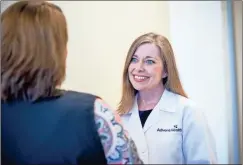  ?? Greg beasley, advent health ?? Dr. Dana Stewart speaks with a patient.