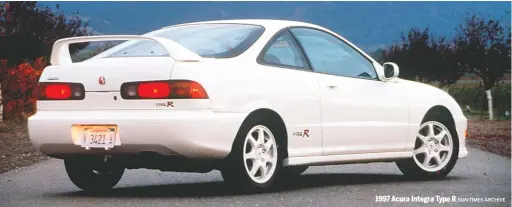  ?? SUN-TIMES ARCHIVE ?? 1997 Acura Integra Type R