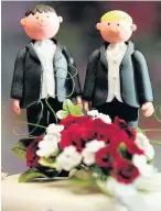  ??  ?? Halton saw nine same-sex marriages in 2014