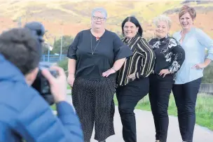  ??  ?? Lottery winners Sian Jones, Louise Ward, Doreen Thompson and Julie Amphlett.