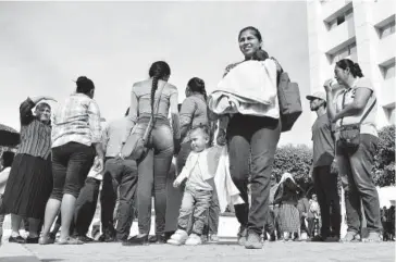  ?? FOTO: SERGIO PÉREZ ?? &gt; Durante la manifestac­ión.