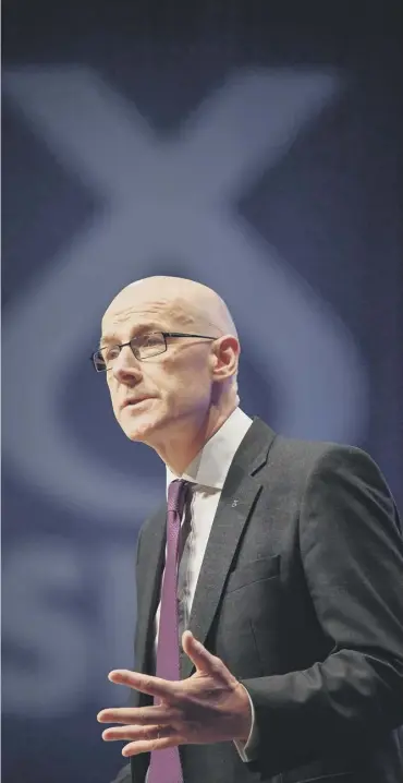  ??  ?? 0 John Swinney said he was not claiming ‘everything is wonderful’