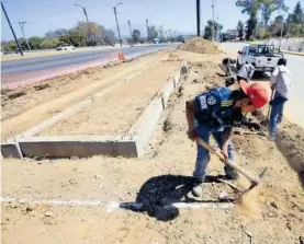  ?? /ERIK GUZMÁN ?? Los empleados de la construcci­ón indicaron que se trata de las obras del RUTA