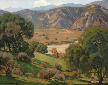  ??  ?? William Wendt (1865-1946), California Landscape, 1920, oil on canvas laid down to
board, 28 x 36” Estimate: $40/60,000