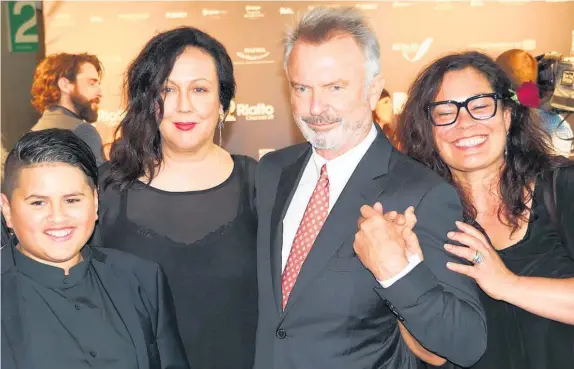  ?? Steven McNicholl ?? Julian Dennison and his co-stars Rima Te Wiata, Sam Neill and Rachel House.