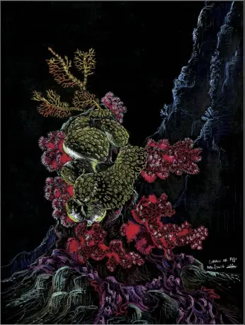  ?? BY: Wangye Shiming
(Singapore) ?? CORALS OF FIJI ARTWORK OF THE YEAR ADEX SINGAPORE 2018