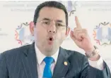  ?? AP ?? Jimmy Morales.