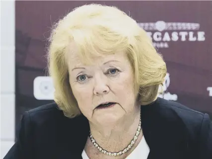  ??  ?? 0 Hearts owner Ann Budge described the actions of ‘fellow member clubs and governing bodies’ as shameful.